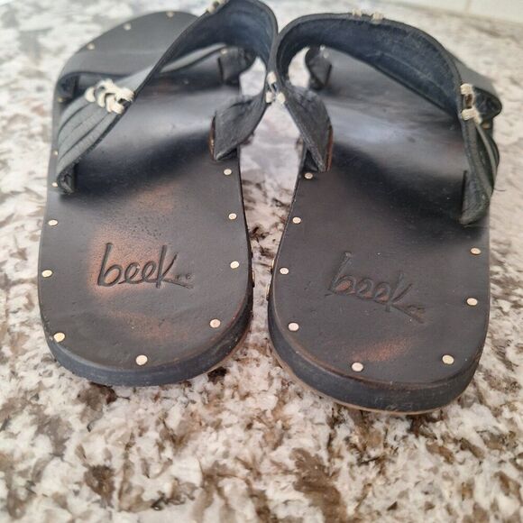 Beek Brown Leather Sandals size 6‎ - Picture 5 of 11
